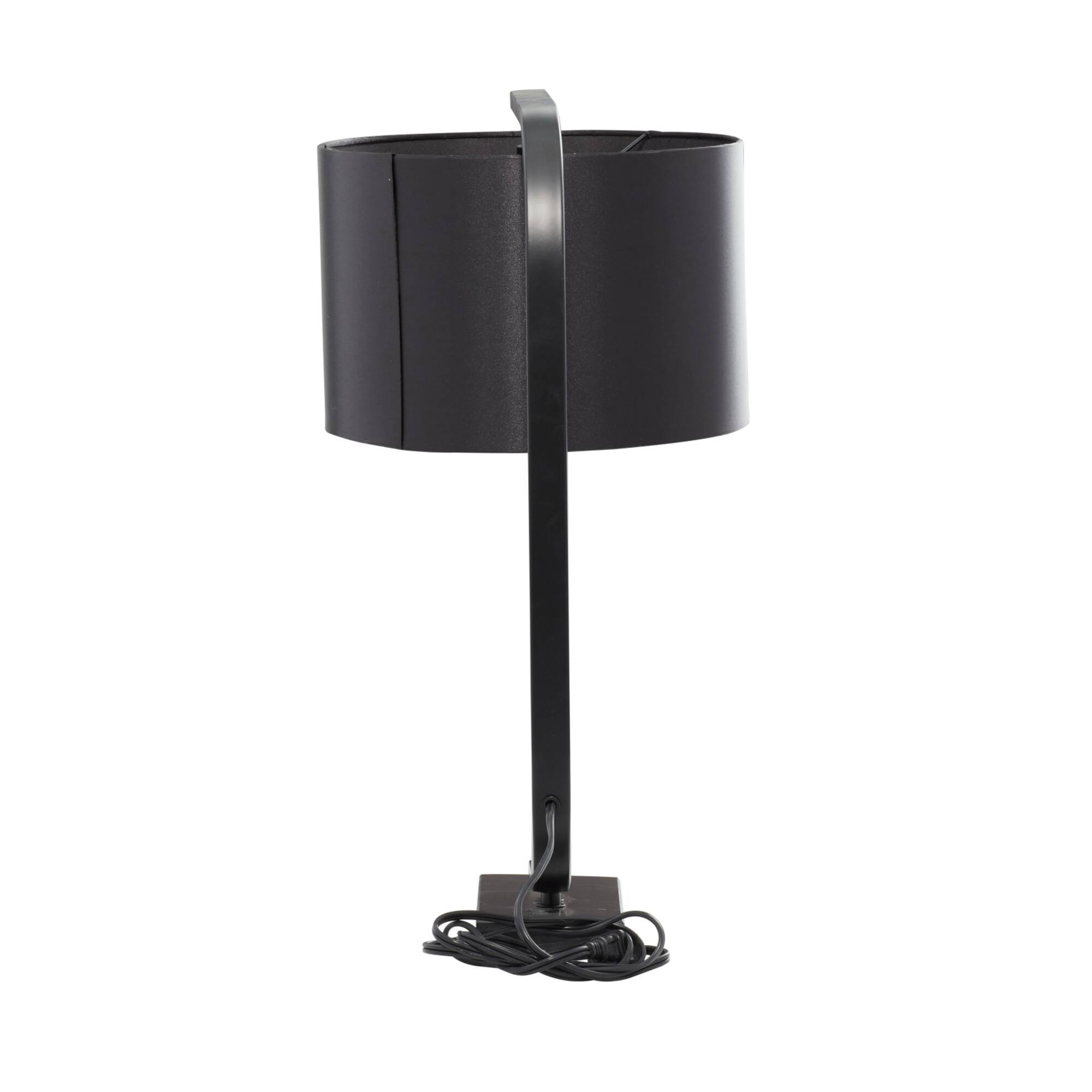 22" Black Metal Traditional Table Lamp